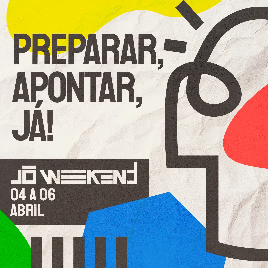Post Preparar, apontar, já!, do Jô Weekend, com as datas do evento