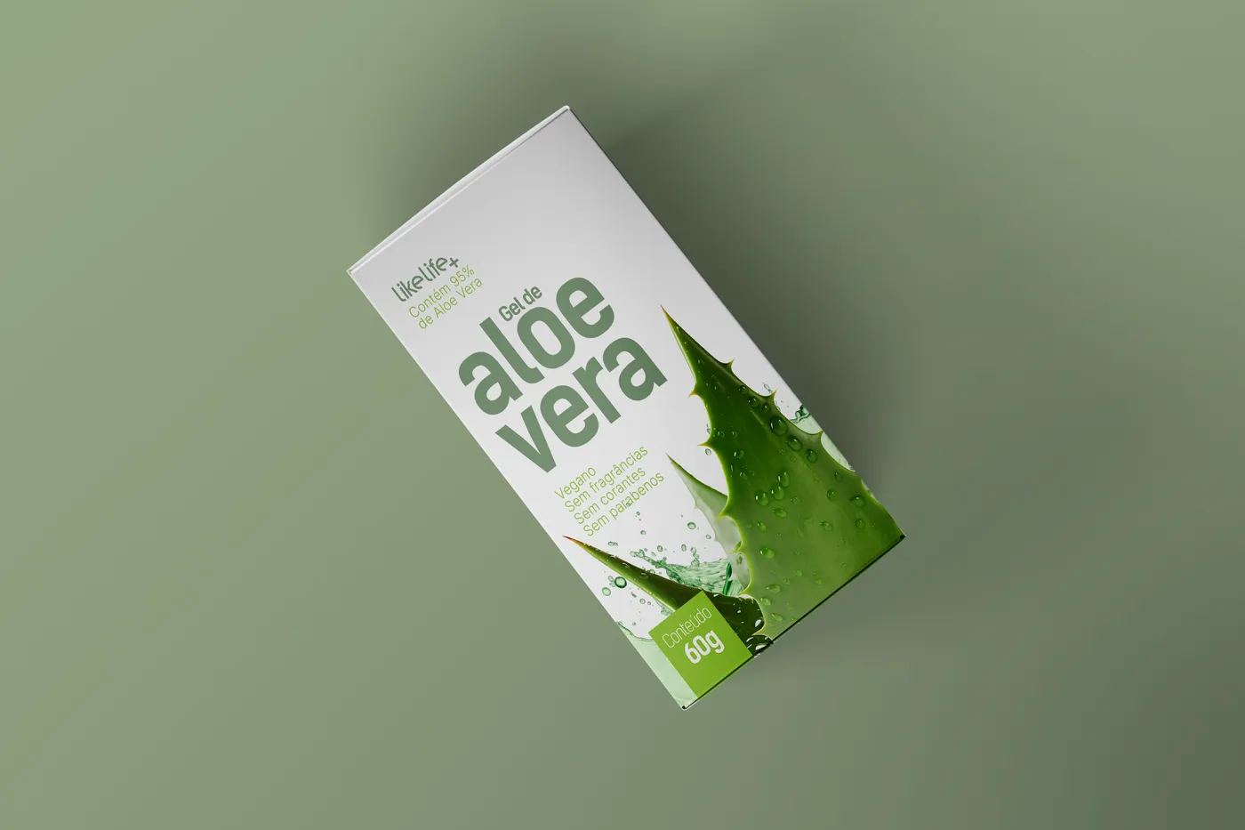 Cartucho do gel de aloe vera LikeLife+